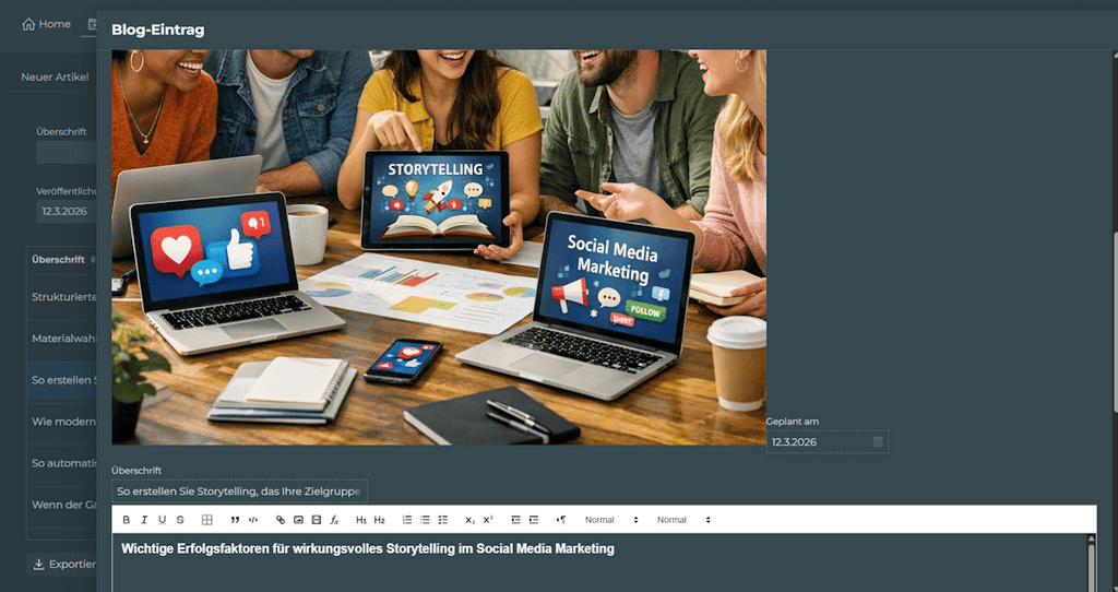 Semtrix Blog Manager