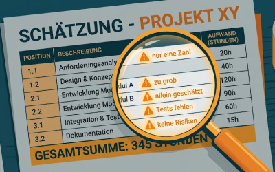 Aufwandsschätzung prüfen: 5 Warnsignale, bevor das Budget reißt